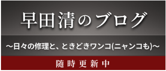 早田清のブログ ～日々の修理と、ときどきワンコ(ニャンコも)～